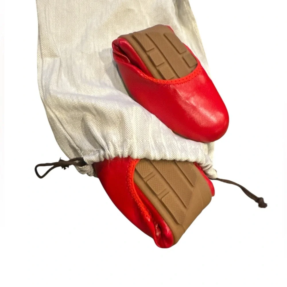 DREAM PAIRS Women's Foldable Ballerina‎ Flats Red Size 10